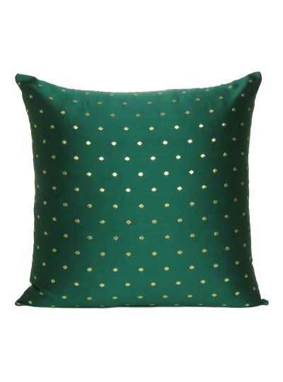 Art Silk Solid Reversible Handmade Cushion Cover For Home Decor Set Of 2 