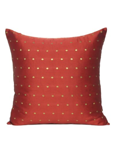 Art Silk Reversible Handmade Cushion Cover For Home Decor  