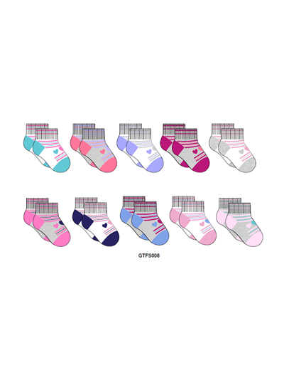 Unisex Baby Multicolor Cotton Socks Pack of 10