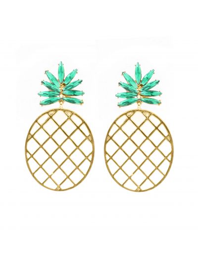 Pineapple Stud Earrings Vintage Fashion Jewelry For Womens