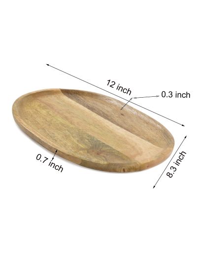 Handmade Round  Wooden Serving Platter