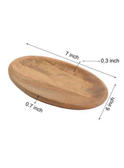 Oval Shape Wooden Serving Platter