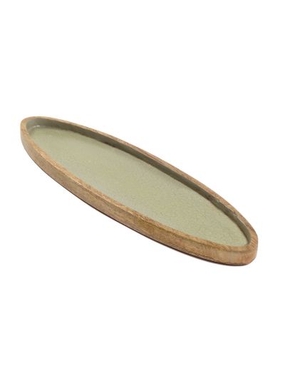 Wooden Serving Platter with Round Egde