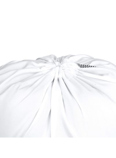 White Oussum Polyester Heavy Duty Laundry Bag -Navy Blue