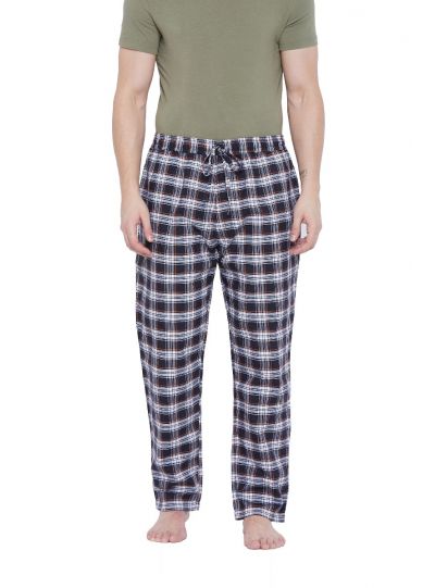 Men's Cotton Plaid Pattern Lounge Pajama Pants with 2 Pocket  