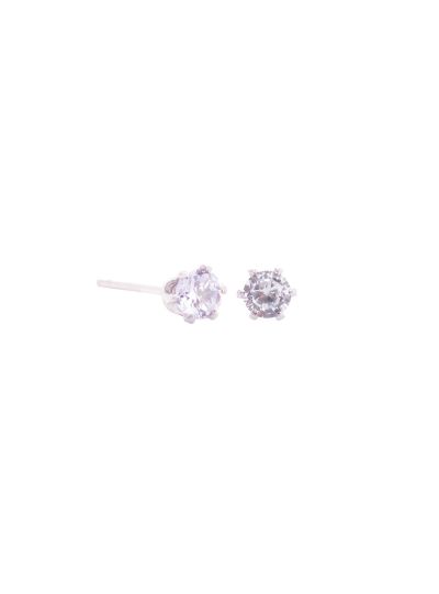 Silver Cubic Zirconia Stud Earrings for Womens Online