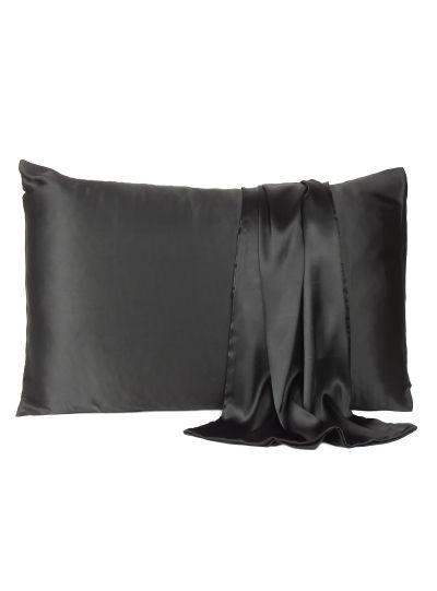 Oussum Solid Queen Size Satin Pillow Case for Bedroom Decor, 20x30 Inches