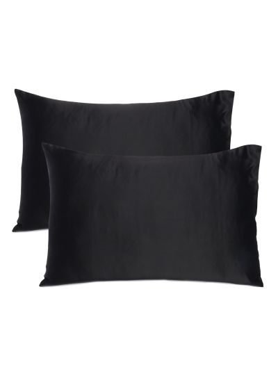 Oussum Solid Queen Size Satin Pillow Case for Bedroom Decor, 20x30 Inches