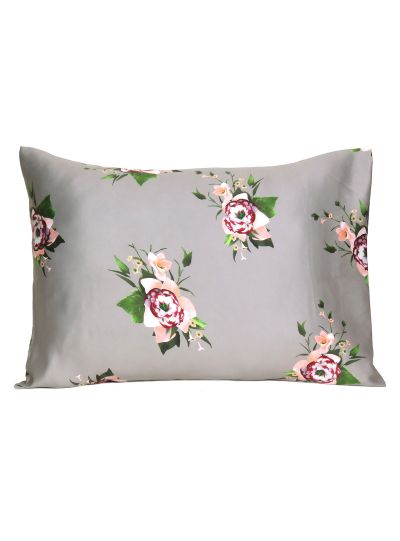 Oussum Decorative Satin Floral Pillow Cover , 20x26 Inches