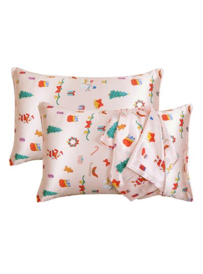 Soft Satin Silk Animal Print King Queen Standard Size Lumbar Pillowcases