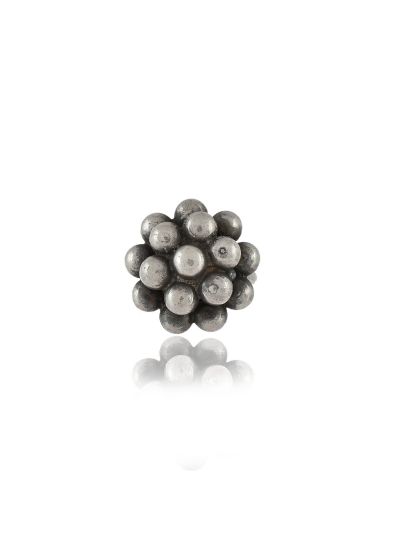 Women Traditional Black Oxidised Brass Adjustable Finger Ring
