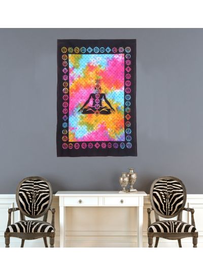 Multicolor Home Decor Handmade 7 Chakras Bohemian Cotton Poster Tapestry