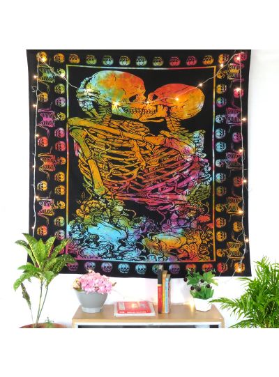 Multi-Color Handmade Cotton Tie-Dye Wall Hanging Poster For Home Decor
