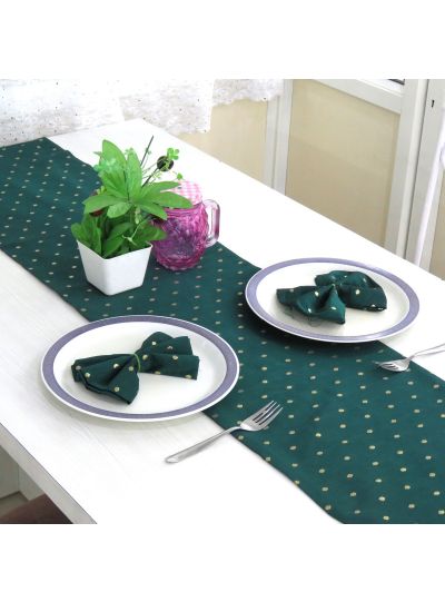 Decorative Art Silk Reversible Solid Table Runner Pack of One