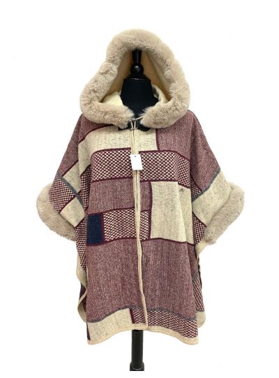 Women Oversize Cape Coat Winter Ponchos