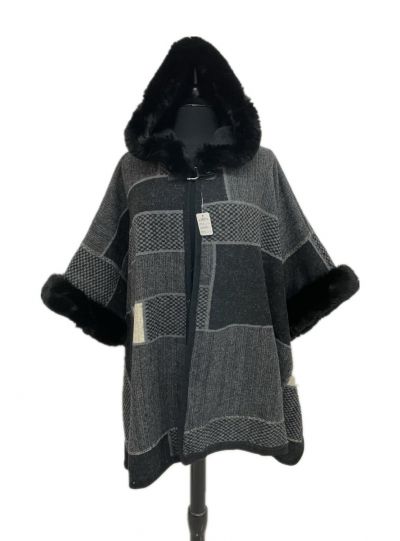 Women Oversize Cape Coat Winter Ponchos