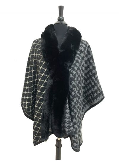 Women Acrylic One Size Shawl Wrap Poncho Cape