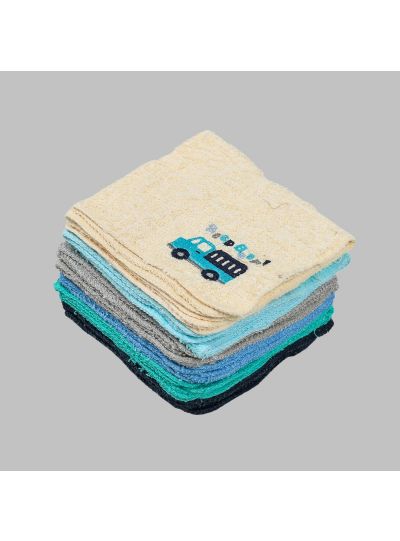 Unisex Newborn Baby Cotton Washcloth Towels Pack of 12
