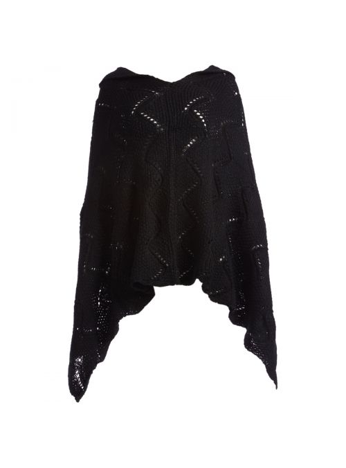 Silk Acrylic Long Women's Knitted Cape Poncho Neck Warmer Women Cowl Wrap