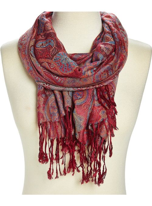 Women's Lightweight Acrylic and Viscose Pashmina Scarf for Women Winter Fashion Online