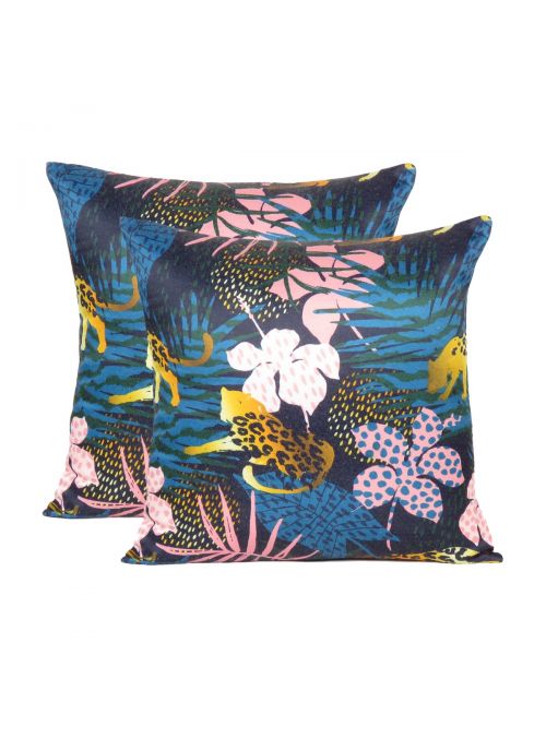 Oussum Handmade Decorative Zipper Cushion Cover Set of 2