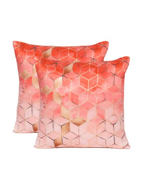 Oussum Handmade Decorative Zipper Cushion Cover Set of 2