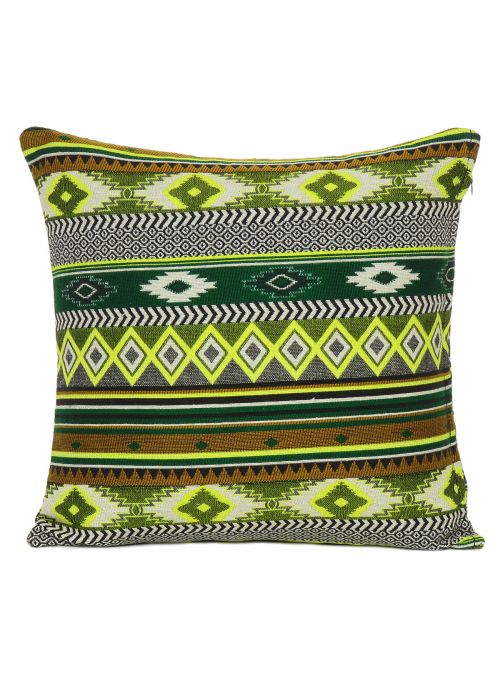 Decorative Cotton Strip Print Knitted Cushion Cover for Home Decor