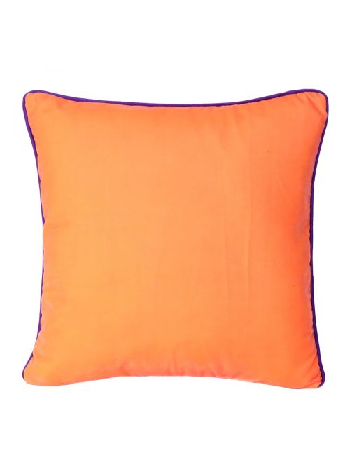 Oussum Solid Velvet Piping Edge Zipper Closure Cushion Covers