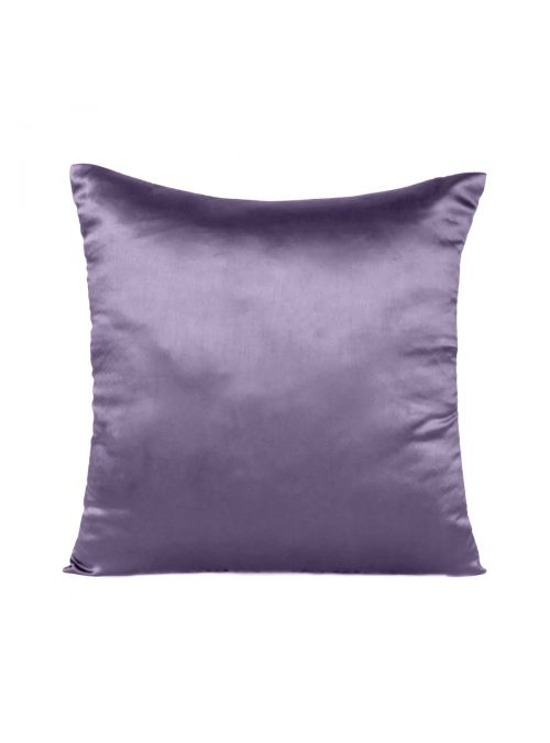 Handmade Soft Comfortable Satin Silk Solid Zipper Cushion Cover 