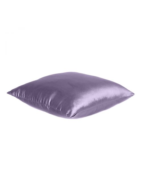 Handmade Soft Comfortable Satin Silk Solid Zipper Cushion Cover 