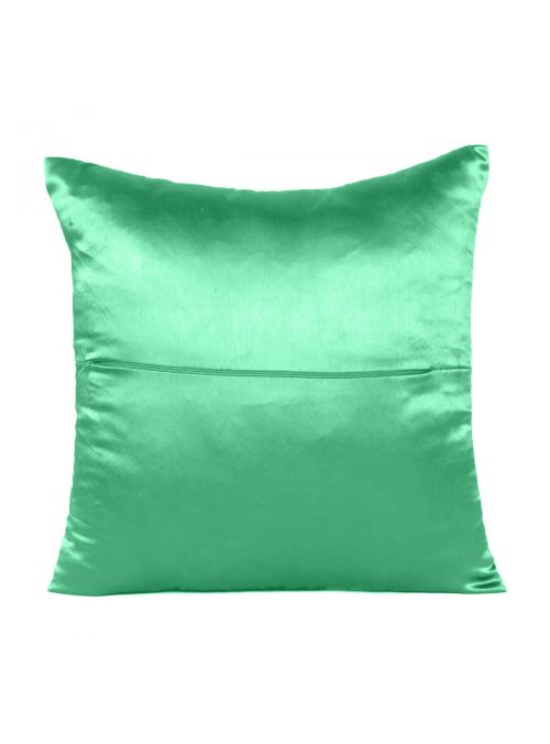 Soft & Comfortable Solid Silky Satin Zipper Cushion Covers