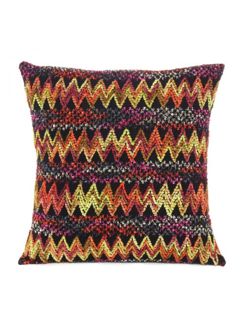 Muliti Color Zig- Zag Knitted Cushion Cover