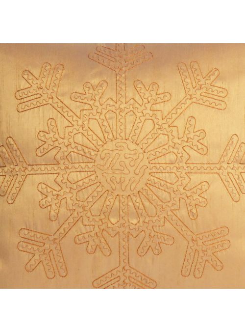 Decorative Solid Snowflake Pattern Cushion Cover Size 18