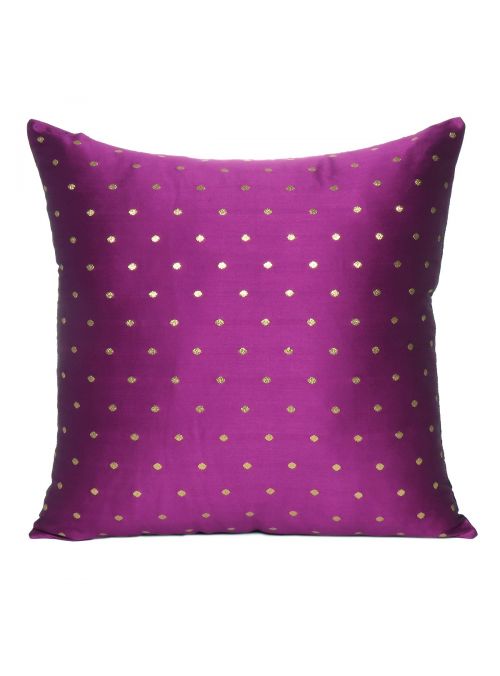 Art Silk Reversible Handmade Cushion Cover For Home Decor 