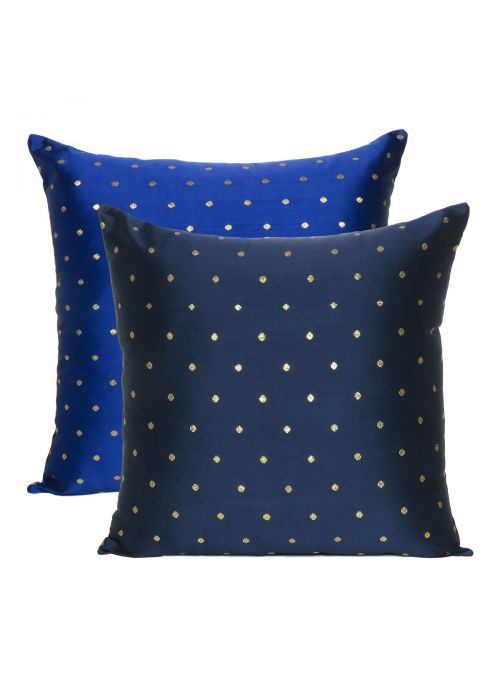 Decorative Art silk Reversible Solid Cushion Covers