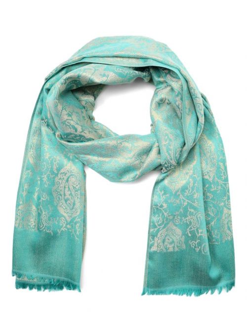 Lightweight Women's Turquoise Viscose Pashmina Cashmere Scarf for Women Winter Fashion Online