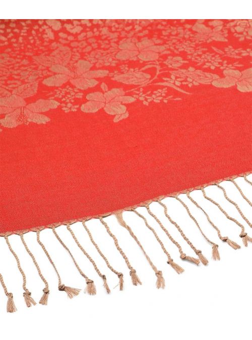 Women's Lightweight Pashmina Red Viscose Cashmere Scarf for Women Winter Fashion Online