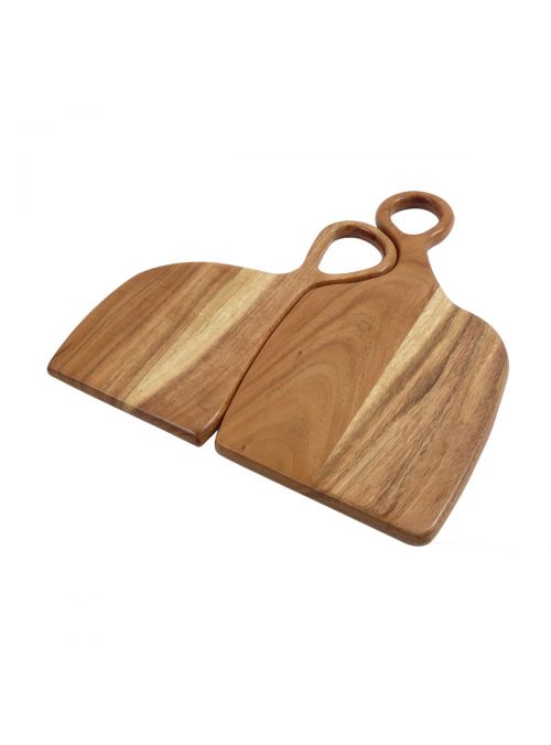 Handmade 2-Piece Hanging Wooden Cutting Boards Set