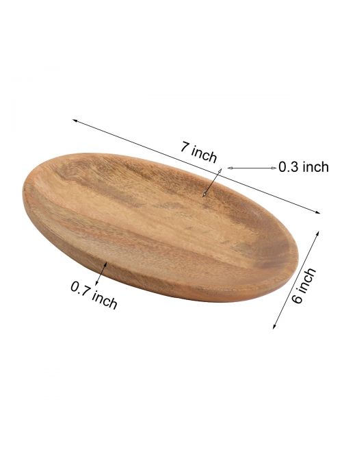 Oval Shape Wooden Serving Platter