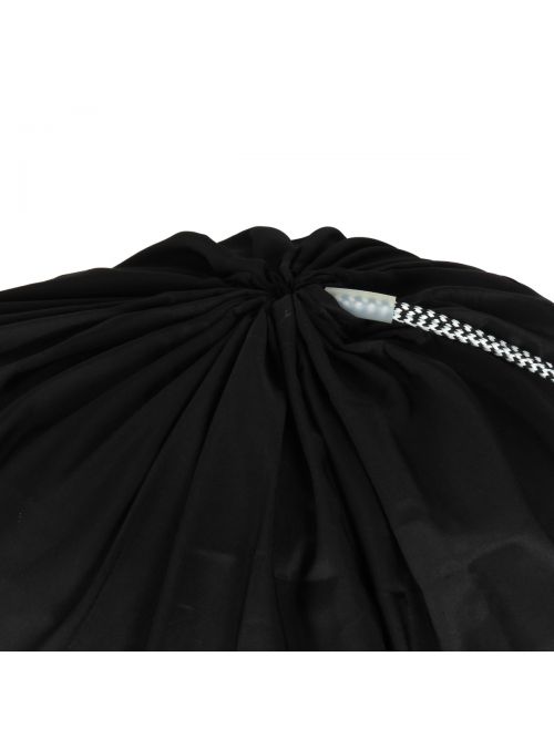 Black Oussum Polyester Heavy Duty Laundry Bag -Black