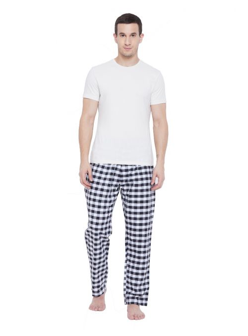 Men Cotton Drawstring Lounge Pajama Pant with 2 Pockets