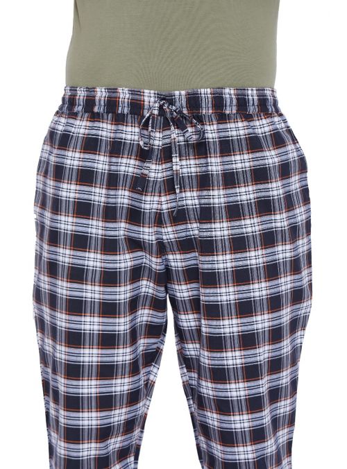 Men's Cotton Plaid Pattern Lounge Pajama Pants with 2 Pocket  