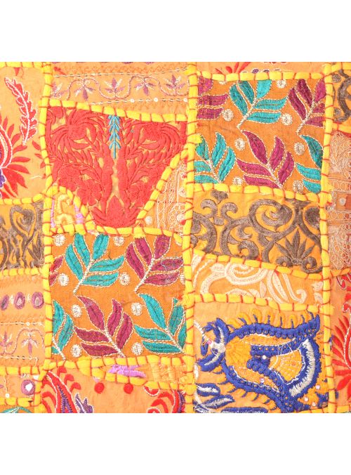 Floral Patchwork Cushion Cover for Living Room Sofa Couch Square 16X16 Inch Throw Pillow Cases Online