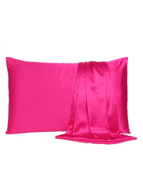 Oussum Satin Queen Size Solid Pillow Cover for Bedroom Decor, 20x30 Inches