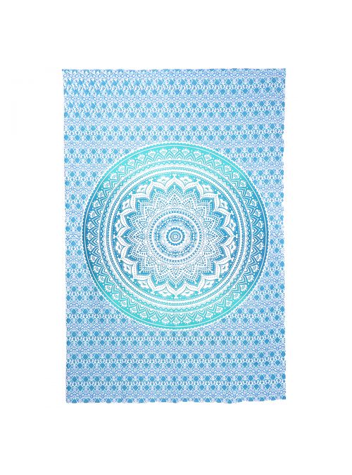 Hippie Boho Mandala Tapestry Ombre Indian Wall Hanging  Dorm Room Beach Picnic Throw Blanket Twin Size Bedspread