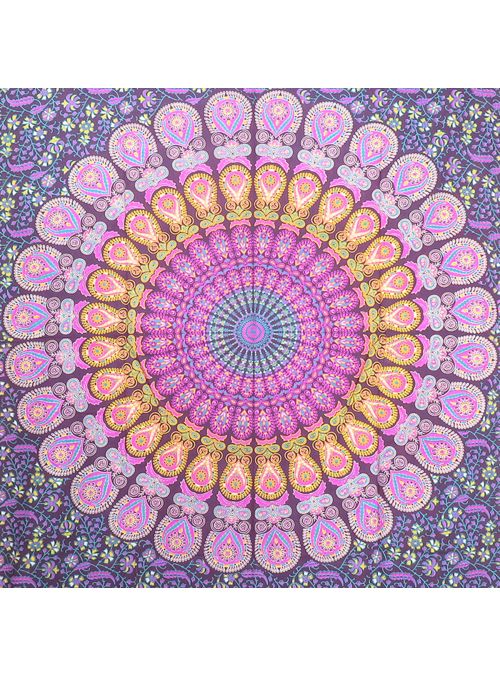 Hippie Boho Mandala Tapestry Ethnic Indian Wall Hanging Dorm Room Beach Picnic Throw Blanket Twin Size Bedspread
