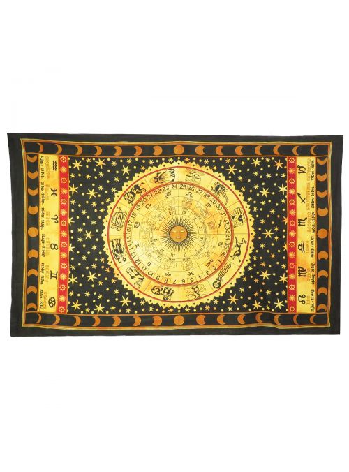 Cotton Zodiac Horoscope Tapestry Decorative Astrology Wall Hangings