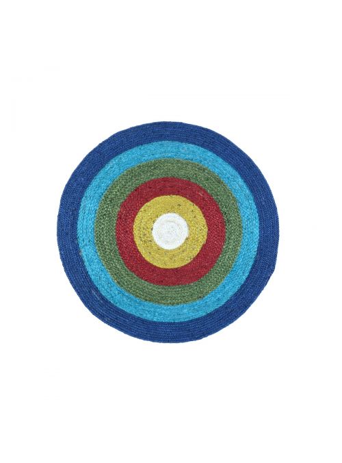 Oussum Hand Woven Jute Reversible Round Floor Rugs