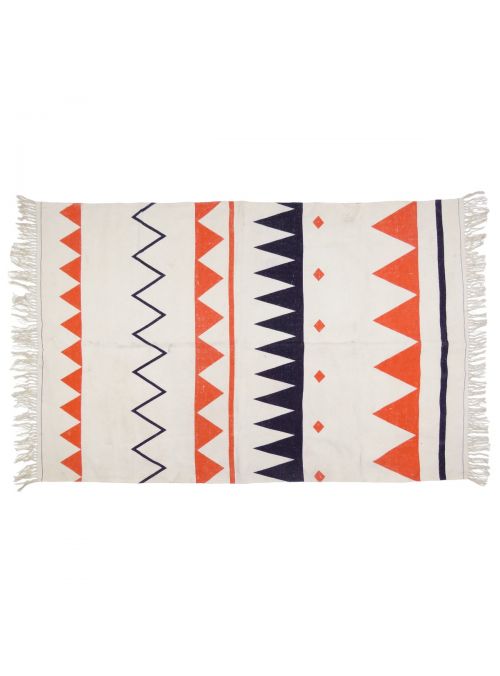 Hand woven Multicolor Chindi Cotton Rectangle Floor Rugs for Home Decor