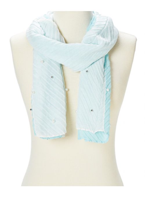 Viscose Pleated Embellished Casual Fashion Women Scarf